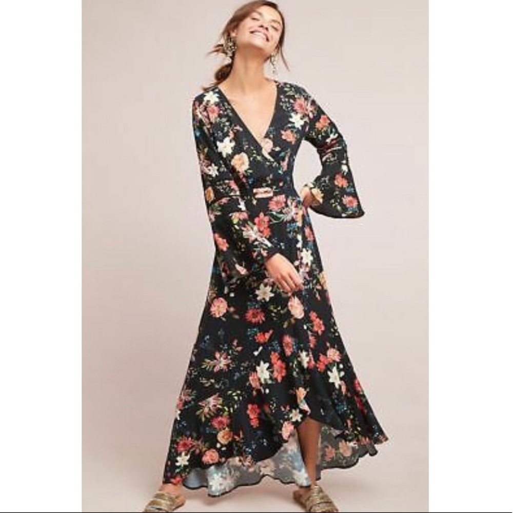 Brand New Farm Anthropologie Wrap Dress